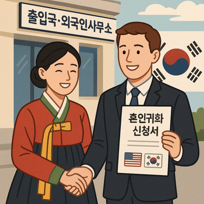 혼인귀화(국적취득)절차와 국내거주요건/필요서류