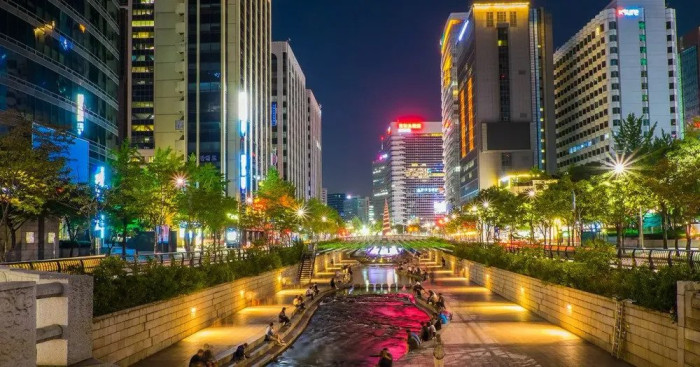 청계천 복원사업 비포/애프터 비교 사진